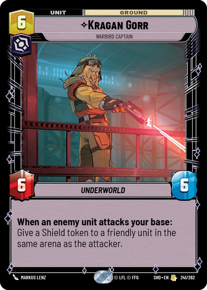 Kragan Gorr - Warbird Captain (241/262) (241/262) [Shadows of the Galaxy] | Deep Dive Games St. Marys