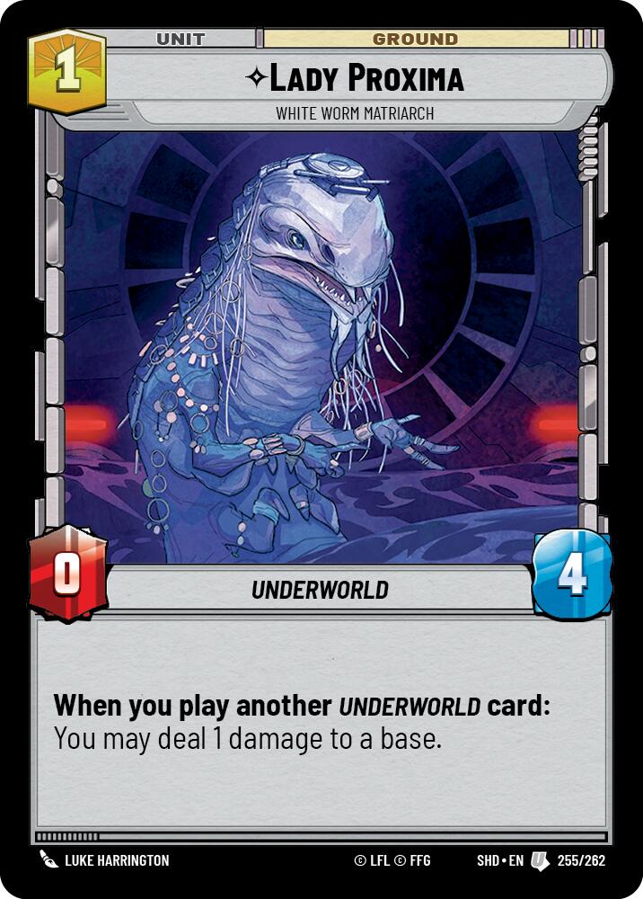 Lady Proxima - White Worm Matriarch (255/262) (255/262) [Shadows of the Galaxy] | Deep Dive Games St. Marys