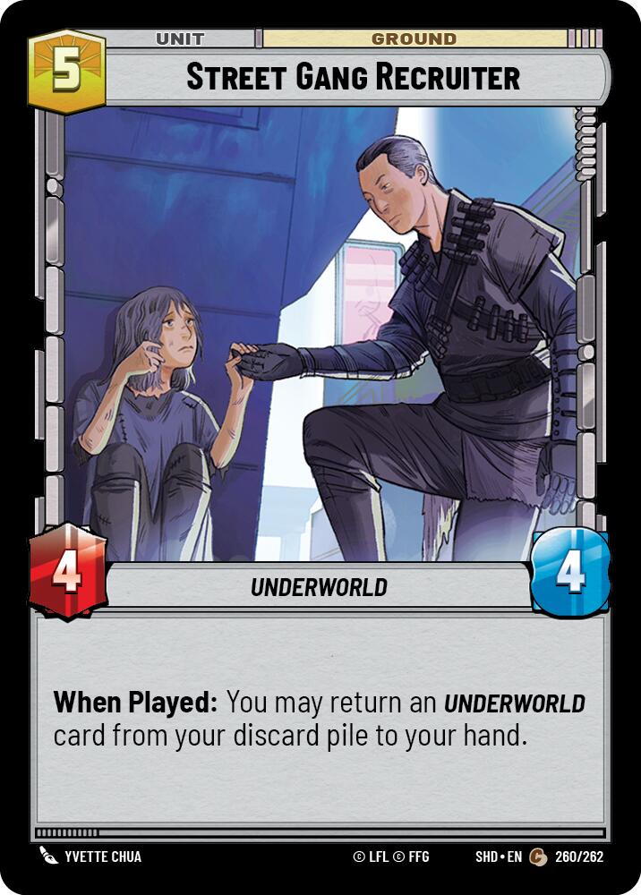Street Gang Recruiter (260/262) (260/262) [Shadows of the Galaxy] | Deep Dive Games St. Marys
