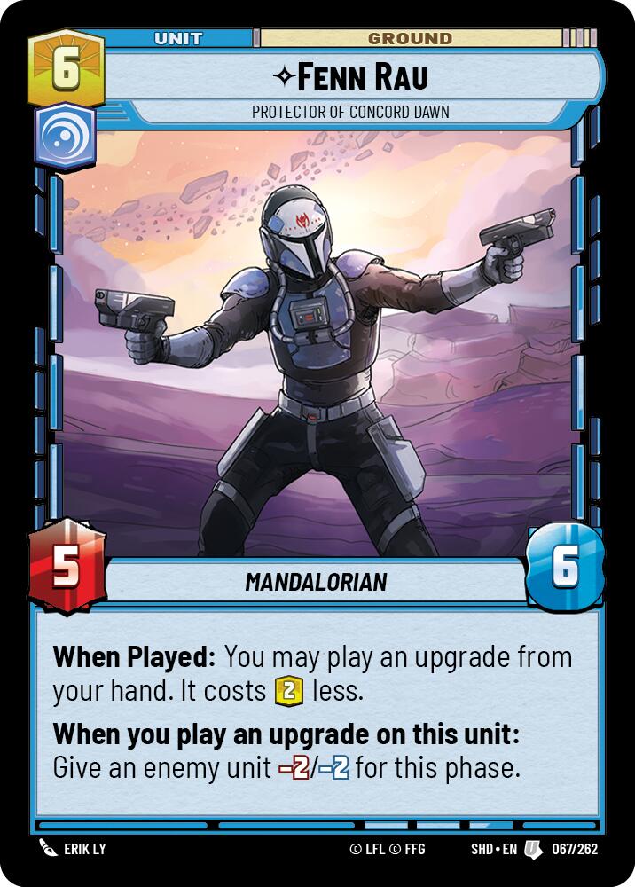 Fenn Rau - Protector of Concord Dawn (067/262) (067/262) [Shadows of the Galaxy] | Deep Dive Games St. Marys