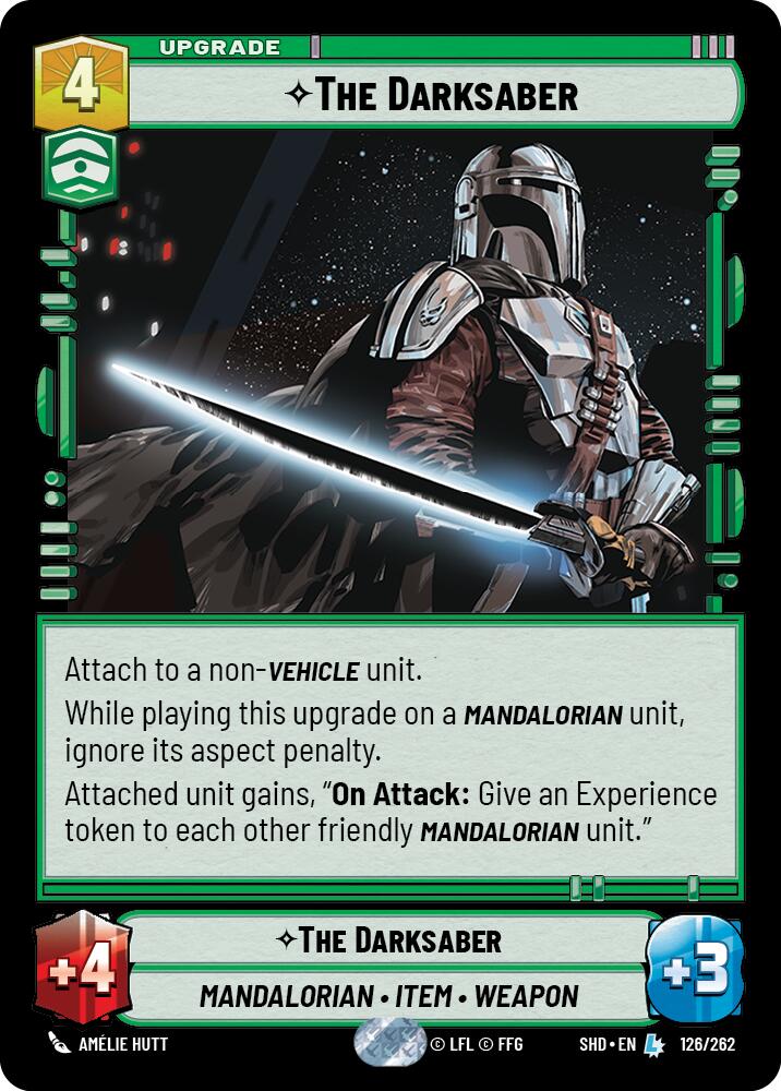 The Darksaber (126/262) (126/262) [Shadows of the Galaxy] | Deep Dive Games St. Marys
