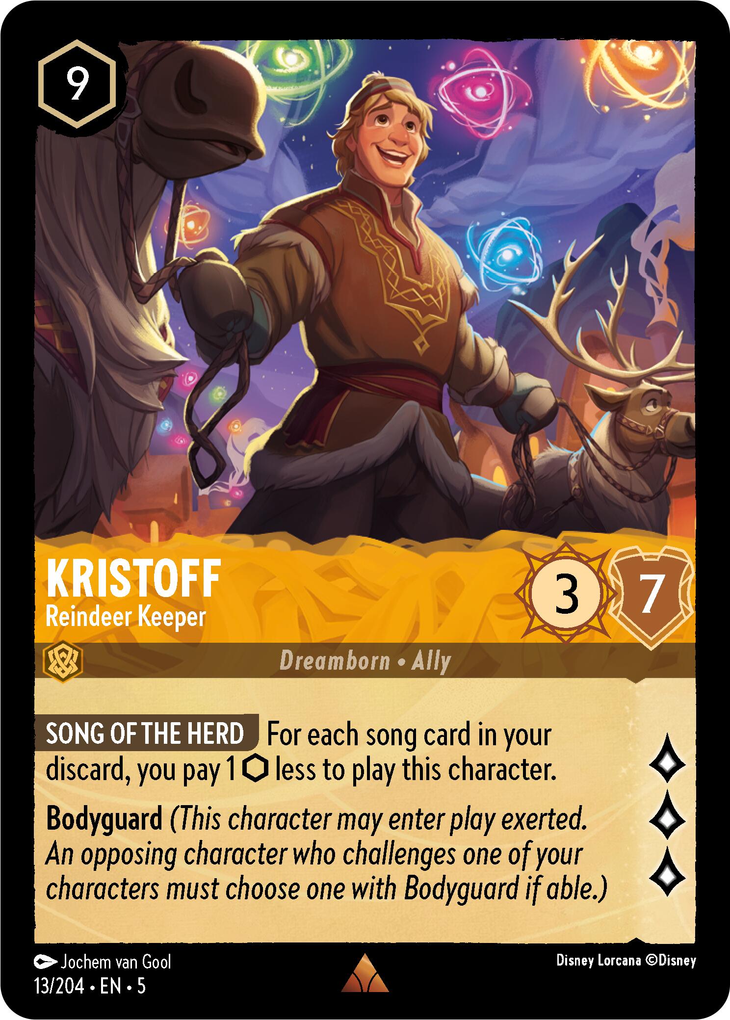 Kristoff - Reindeer Keeper (13/204) [Shimmering Skies] | Deep Dive Games St. Marys