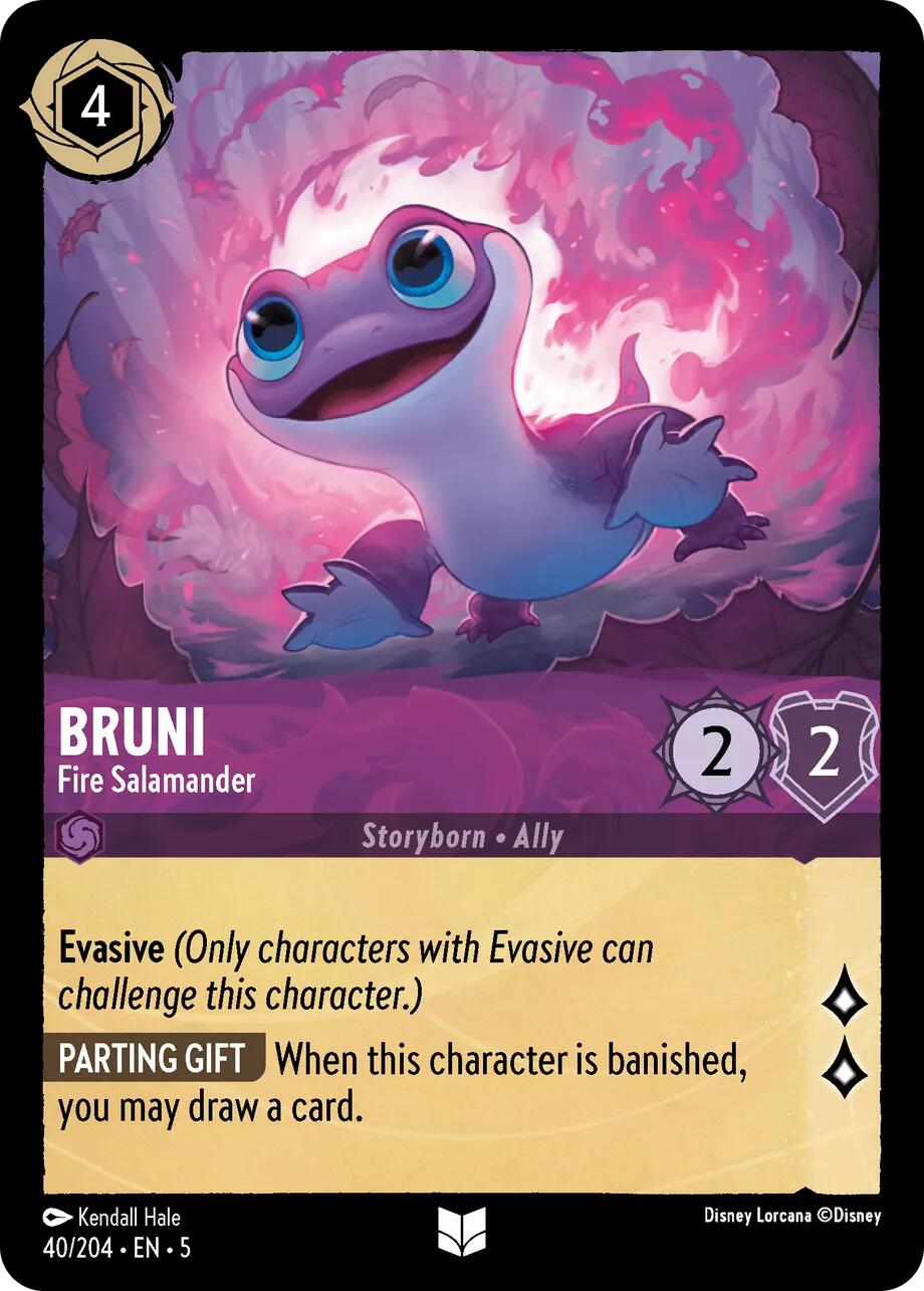 Bruni - Fire Salamander (40/204) [Shimmering Skies] | Deep Dive Games St. Marys