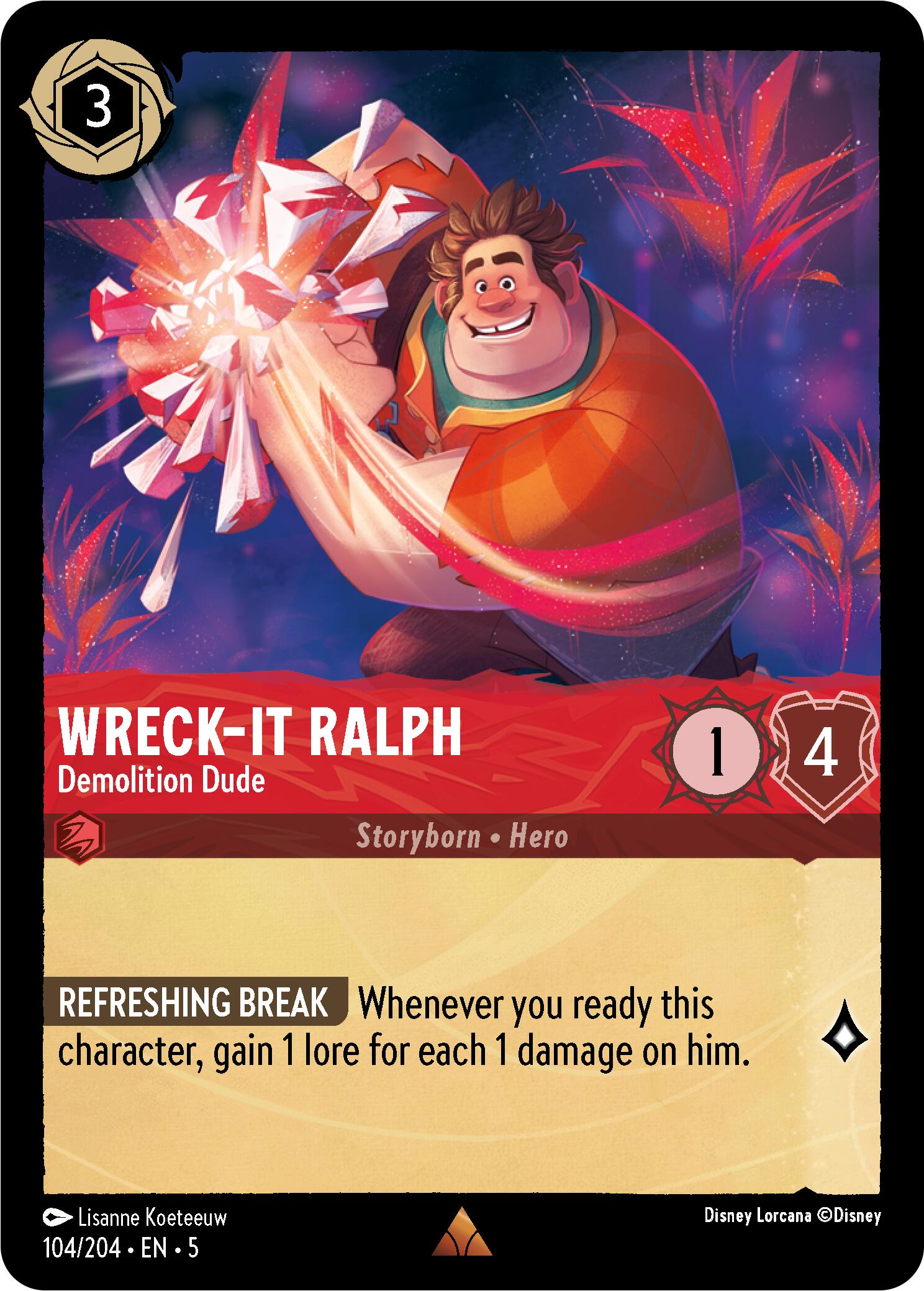 Wreck-It Ralph - Demolition Dude (104/204) [Shimmering Skies] | Deep Dive Games St. Marys