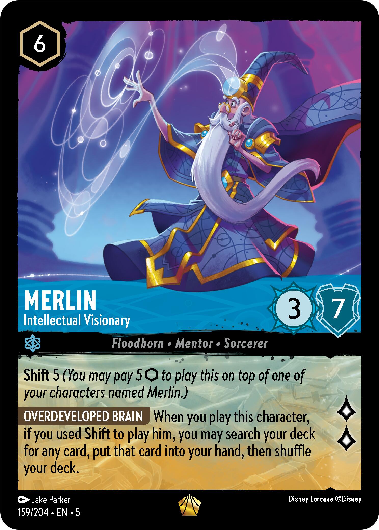 Merlin - Intellectual Visionary (159/204) [Shimmering Skies] | Deep Dive Games St. Marys