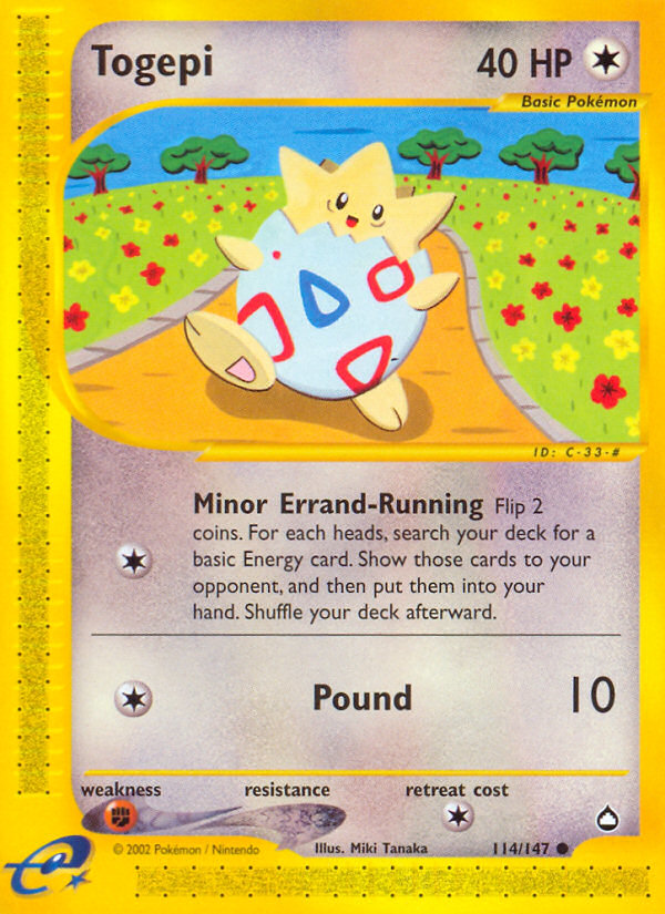 Togepi (114/147) [Aquapolis] | Deep Dive Games St. Marys