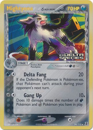 Mightyena (24/113) (Delta Species) (Stamped) [EX: Delta Species] | Deep Dive Games St. Marys