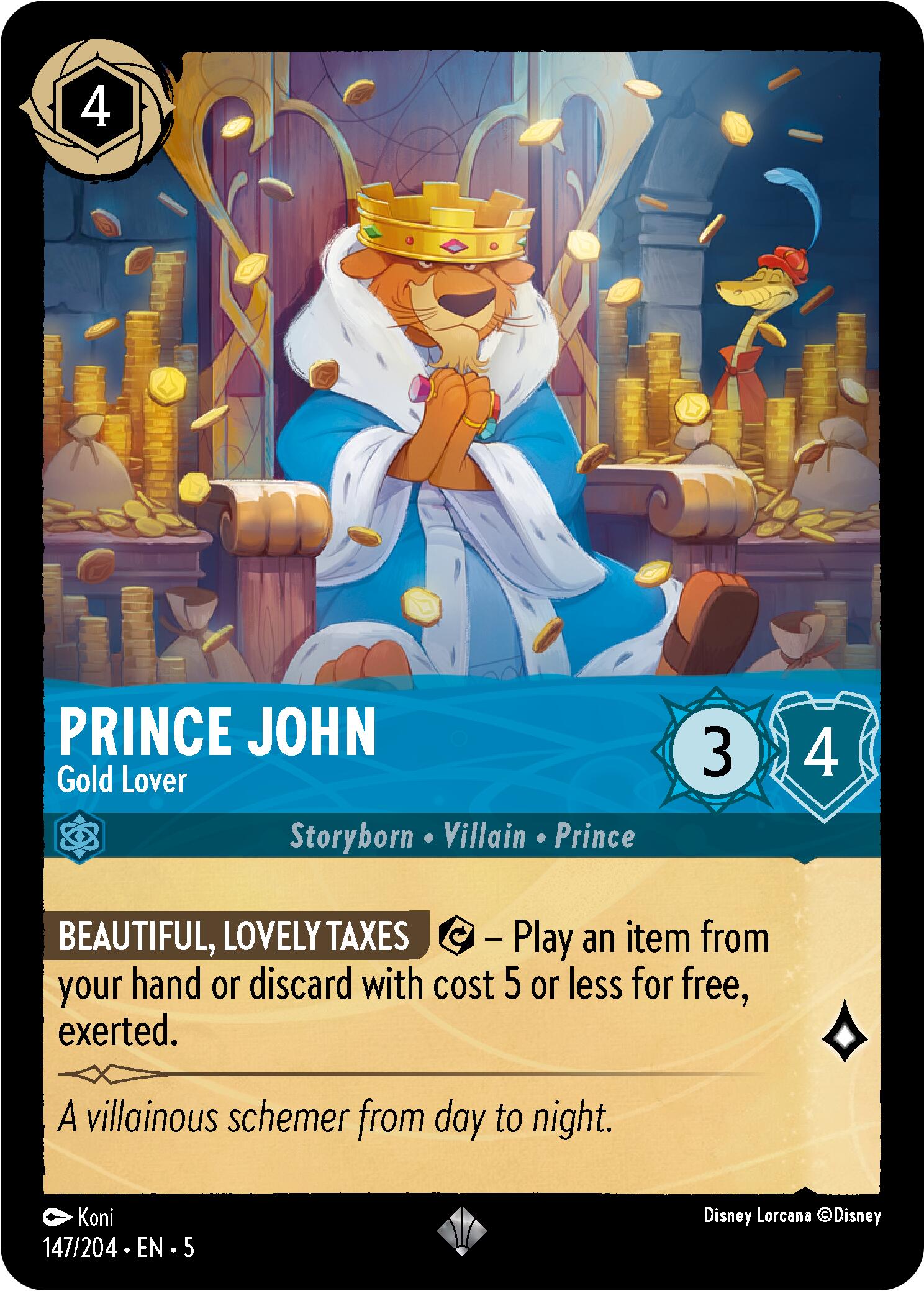 Prince John - Gold Lover (147/204) [Shimmering Skies] | Deep Dive Games St. Marys