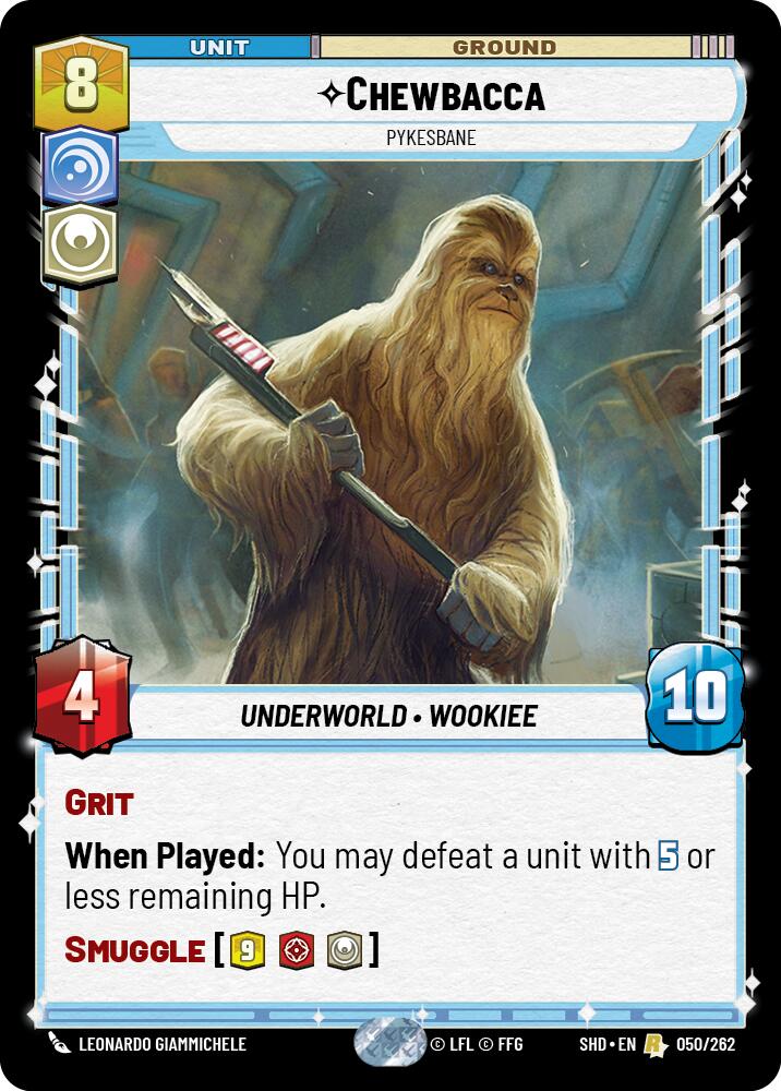Chewbacca - Pykesbane (050/262) (050/262) [Shadows of the Galaxy] | Deep Dive Games St. Marys