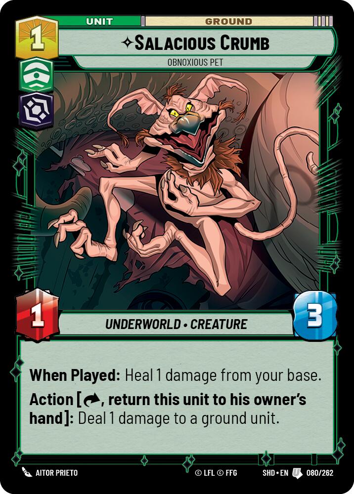Salacious Crumb - Obnoxious Pet (080/262) (080/262) [Shadows of the Galaxy] | Deep Dive Games St. Marys