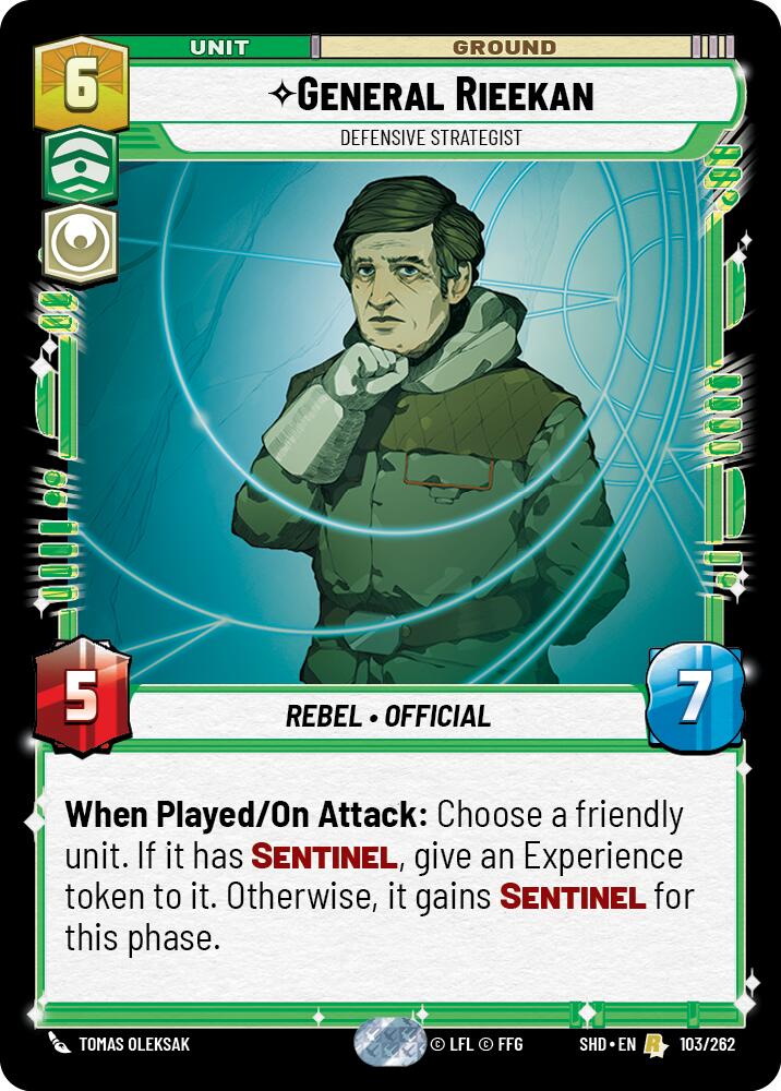 General Rieekan - Defensive Strategist (103/262) (103/262) [Shadows of the Galaxy] | Deep Dive Games St. Marys