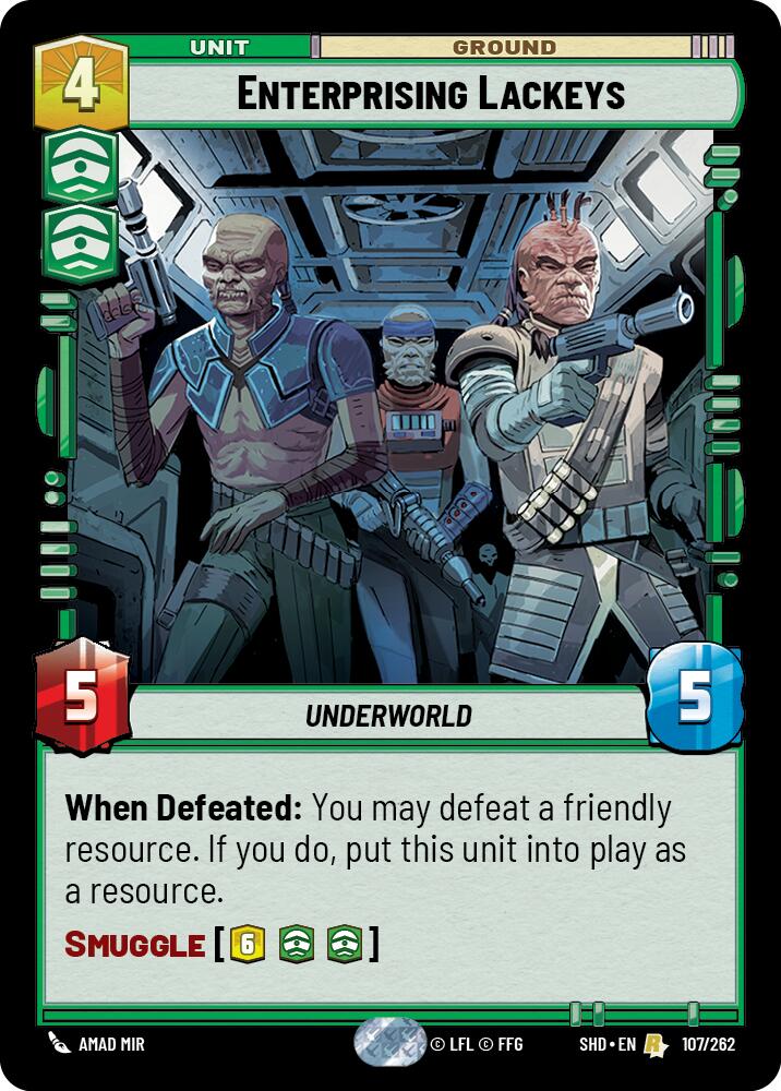 Enterprising Lackeys (107/262) (107/262) [Shadows of the Galaxy] | Deep Dive Games St. Marys