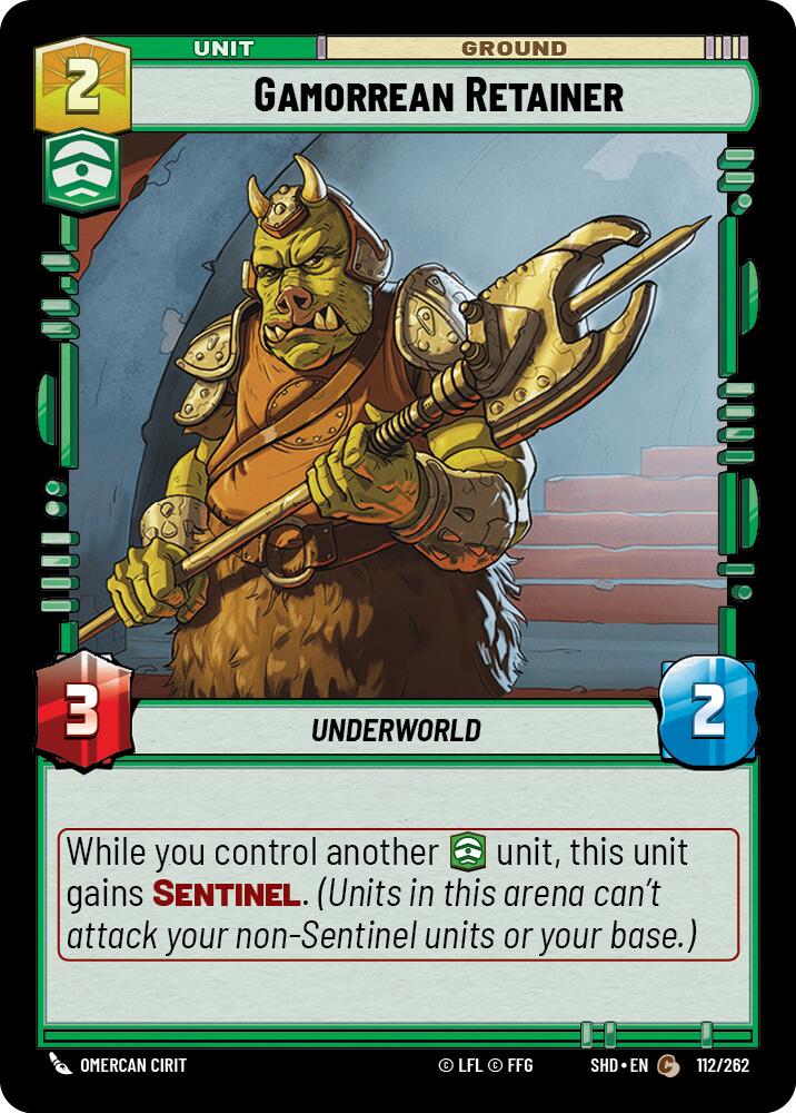 Gamorrean Retainer (112/262) (112/262) [Shadows of the Galaxy] | Deep Dive Games St. Marys