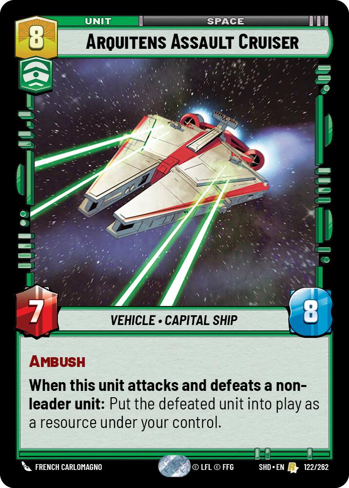 Arquitens Assault Cruiser (122/262) (122/262) [Shadows of the Galaxy] | Deep Dive Games St. Marys