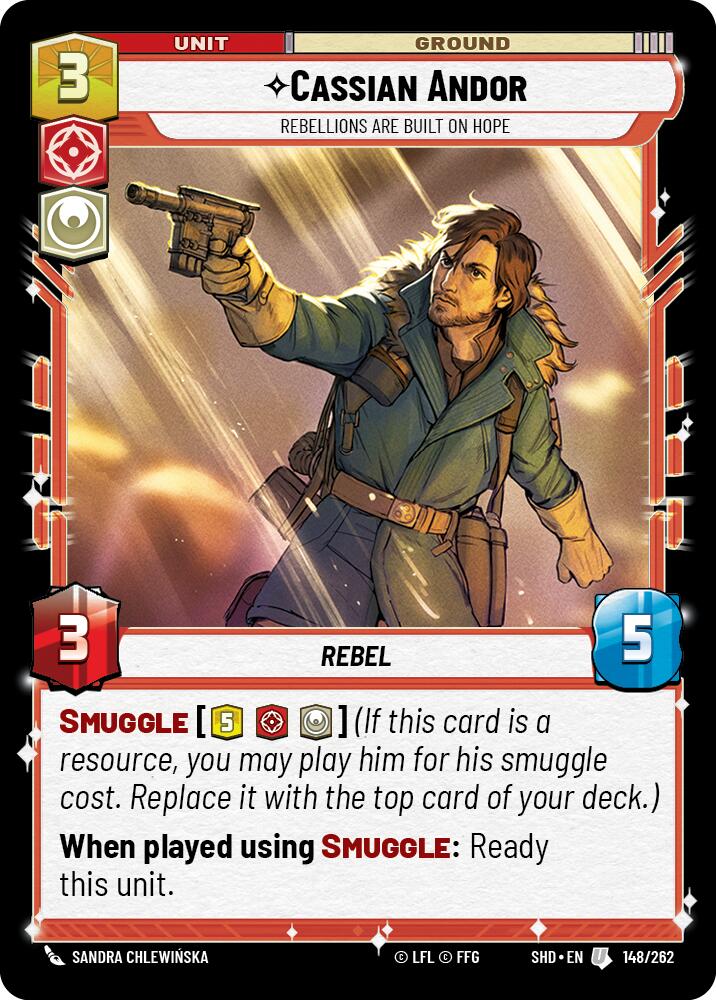 Cassian Andor - Rebellions Are Built On Hope (148/262) (148/262) [Shadows of the Galaxy] | Deep Dive Games St. Marys