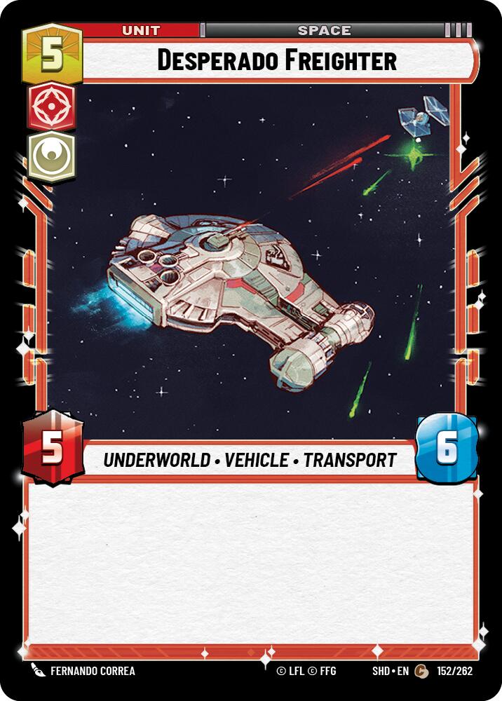 Desperado Freighter (152/262) (152/262) [Shadows of the Galaxy] | Deep Dive Games St. Marys