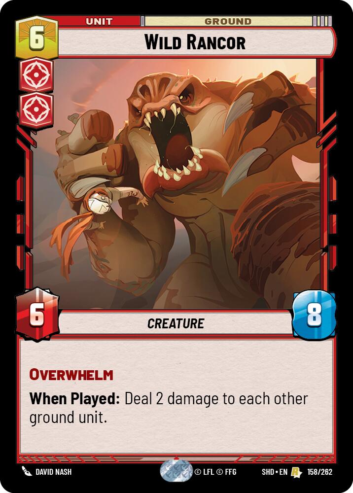 Wild Rancor (158/262) (158/262) [Shadows of the Galaxy] | Deep Dive Games St. Marys
