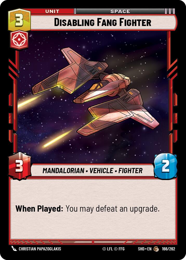 Disabling Fang Fighter (166/262) (166/262) [Shadows of the Galaxy] | Deep Dive Games St. Marys