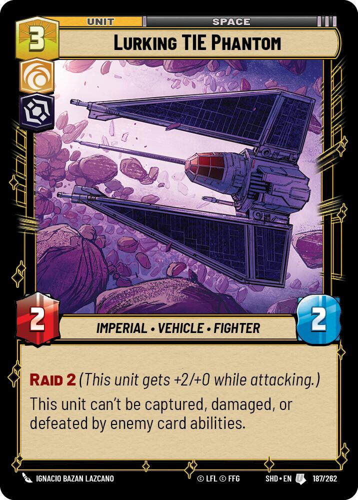Lurking TIE Phantom (187/262) (187/262) [Shadows of the Galaxy] | Deep Dive Games St. Marys