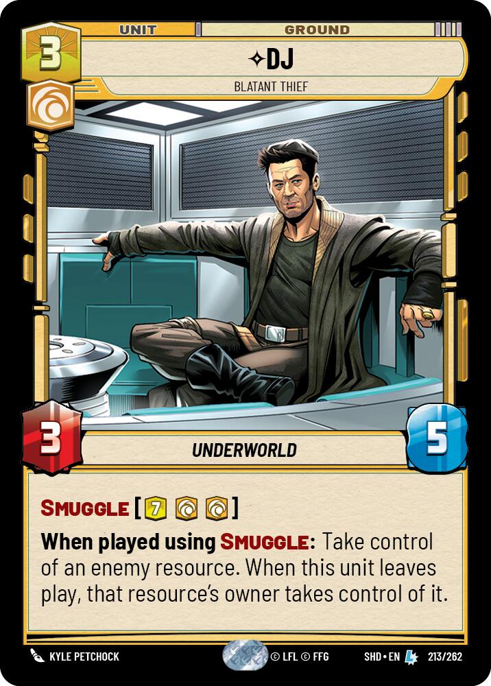 DJ - Blatant Thief (213/262) (213/262) [Shadows of the Galaxy] | Deep Dive Games St. Marys