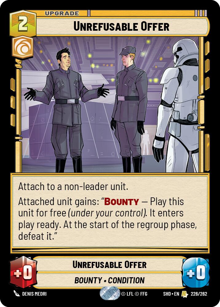 Unrefusable Offer (226/262) (226/262) [Shadows of the Galaxy] | Deep Dive Games St. Marys