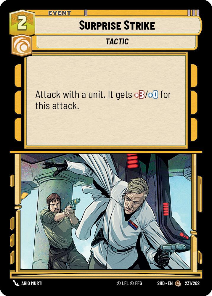 Surprise Strike (231/262) (231/262) [Shadows of the Galaxy] | Deep Dive Games St. Marys