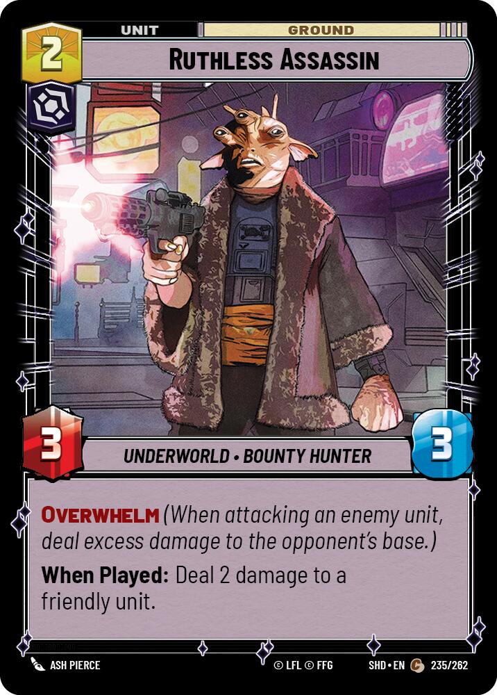Ruthless Assassin (235/262) (235/262) [Shadows of the Galaxy] | Deep Dive Games St. Marys
