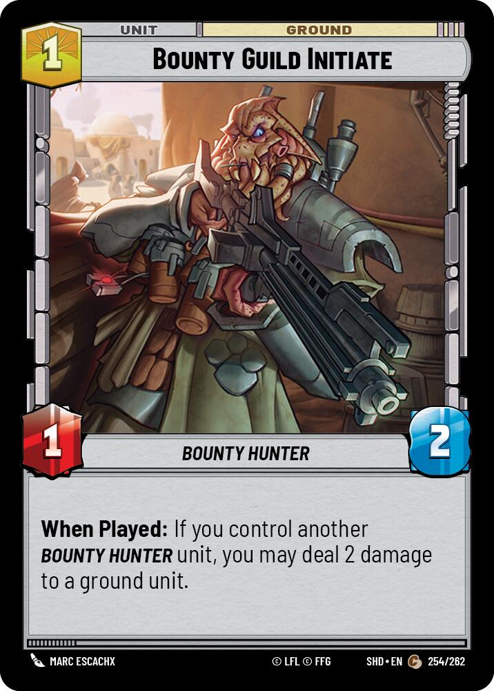Bounty Guild Initiate (254/262) (254/262) [Shadows of the Galaxy] | Deep Dive Games St. Marys