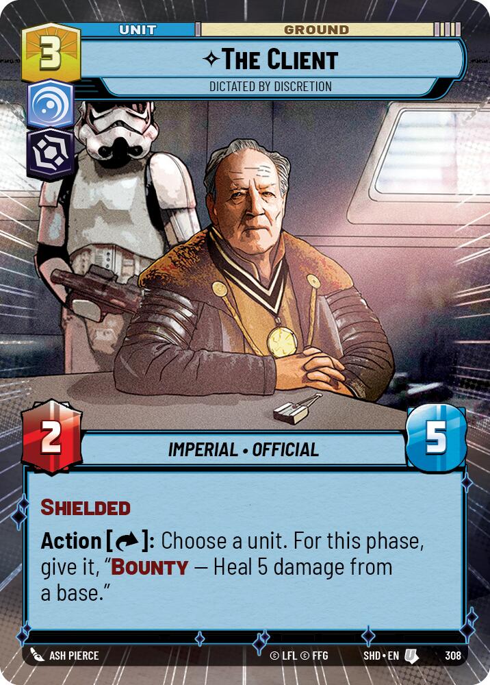 The Client - Dictated by Discretion (308) (Hyperspace) (308) [Shadows of the Galaxy] | Deep Dive Games St. Marys