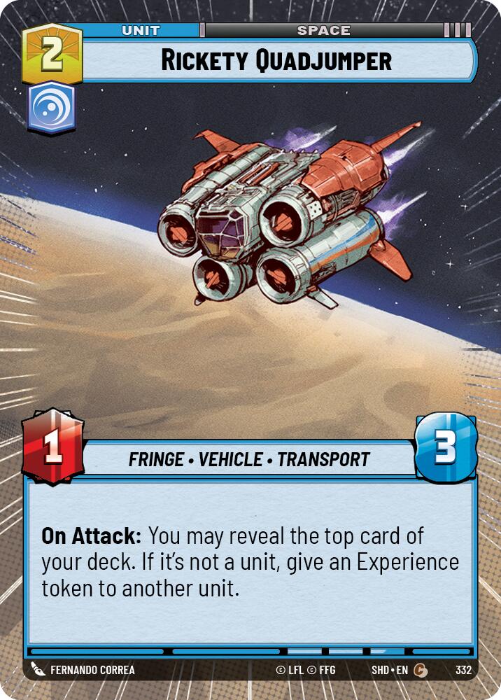 Rickety Quadjumper (332) (Hyperspace) (332) [Shadows of the Galaxy] | Deep Dive Games St. Marys