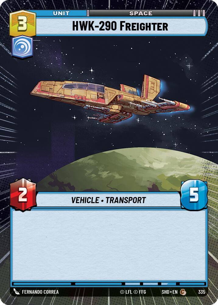 HWK-290 Freighter (335) (Hyperspace) (335) [Shadows of the Galaxy] | Deep Dive Games St. Marys