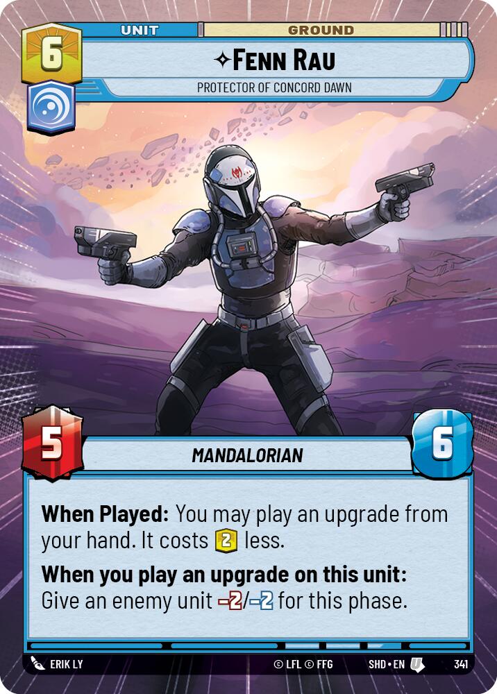Fenn Rau - Protector of Concord Dawn (341) (Hyperspace) (341) [Shadows of the Galaxy] | Deep Dive Games St. Marys
