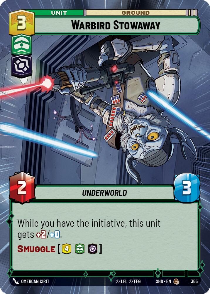 Warbird Stowaway (355) (Hyperspace) (355) [Shadows of the Galaxy] | Deep Dive Games St. Marys