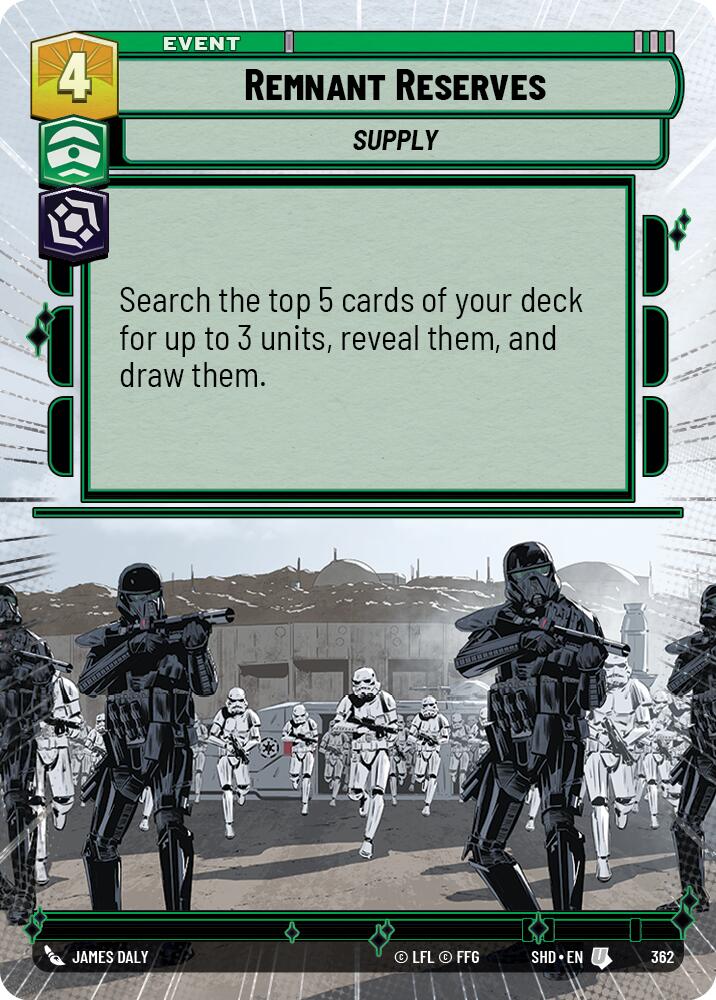 Remnant Reserves (362) (Hyperspace) (362) [Shadows of the Galaxy] | Deep Dive Games St. Marys