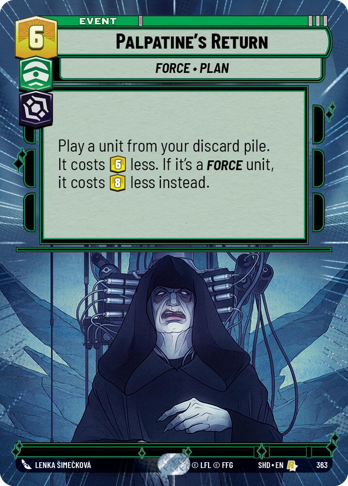 Palpatine's Return (363) (Hyperspace) (363) [Shadows of the Galaxy] | Deep Dive Games St. Marys