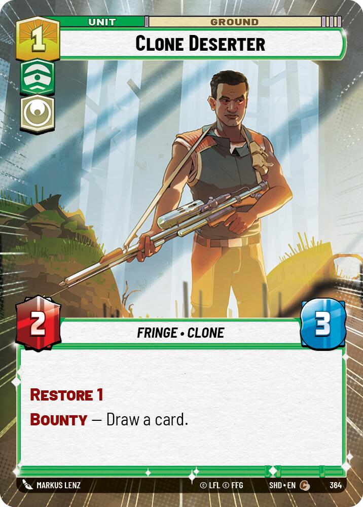 Clone Deserter (364) (Hyperspace) (364) [Shadows of the Galaxy] | Deep Dive Games St. Marys