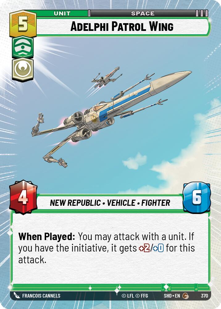 Adelphi Patrol Wing (370) (Hyperspace) (370) [Shadows of the Galaxy] | Deep Dive Games St. Marys