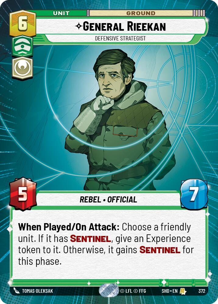 General Rieekan - Defensive Strategist (372) (Hyperspace) (372) [Shadows of the Galaxy] | Deep Dive Games St. Marys