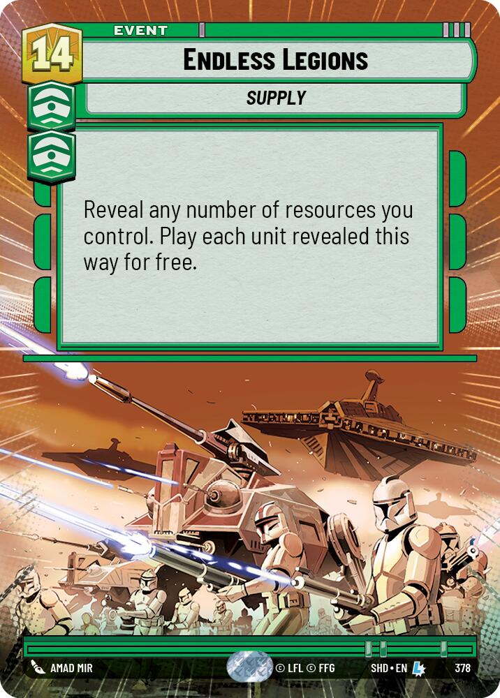 Endless Legions (378) (Hyperspace) (378) [Shadows of the Galaxy] | Deep Dive Games St. Marys