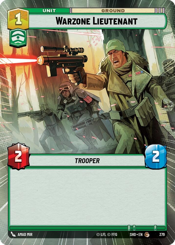 Warzone Lieutenant (379) (Hyperspace) (379) [Shadows of the Galaxy] | Deep Dive Games St. Marys