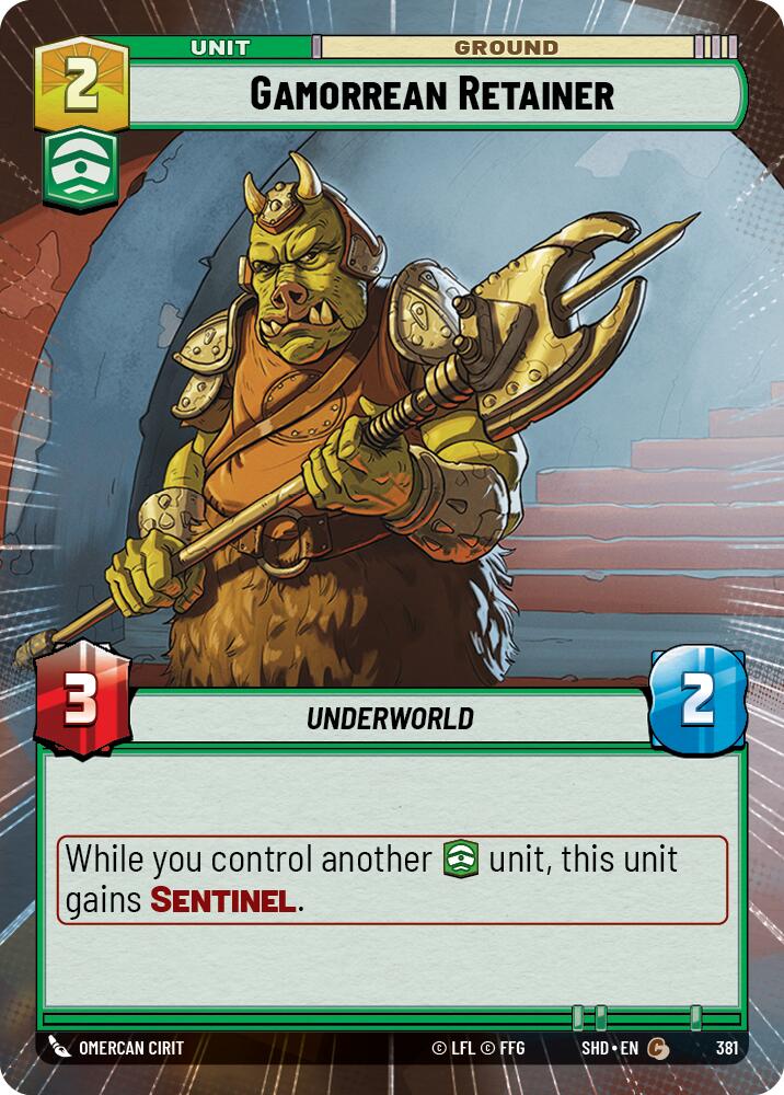 Gamorrean Retainer (381) (Hyperspace) (381) [Shadows of the Galaxy] | Deep Dive Games St. Marys