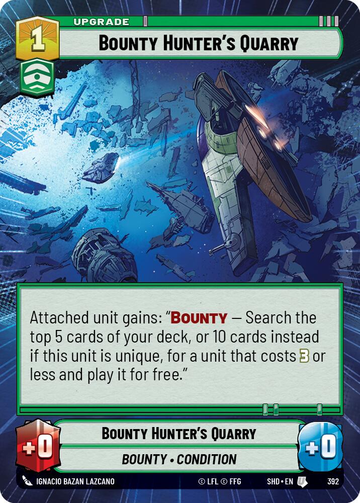 Bounty Hunter's Quarry (392) (Hyperspace) (392) [Shadows of the Galaxy] | Deep Dive Games St. Marys