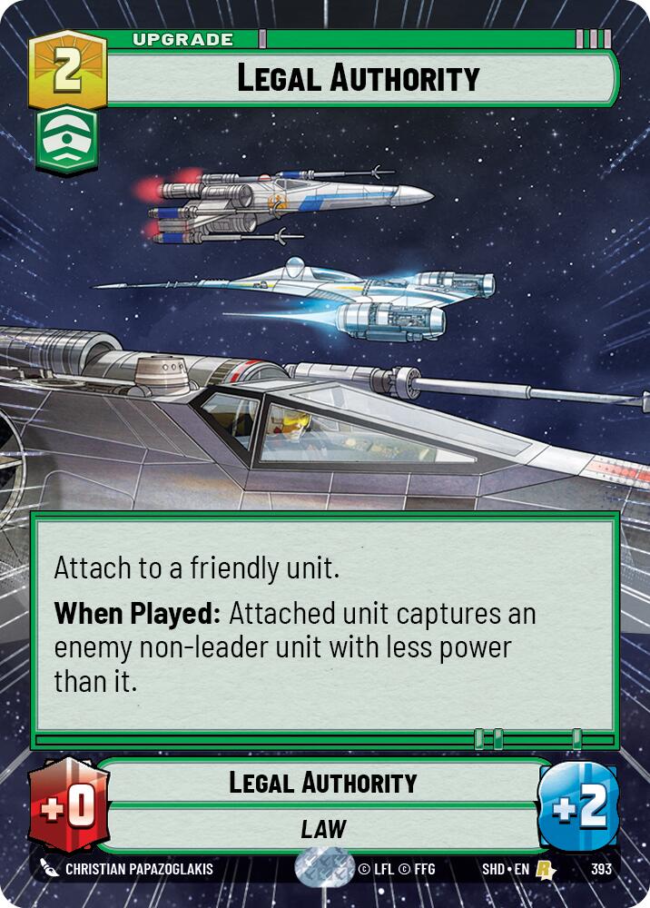 Legal Authority (393) (Hyperspace) (393) [Shadows of the Galaxy] | Deep Dive Games St. Marys