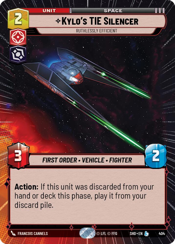 Kylo's TIE Silencer - Ruthlessly Efficient (404) (Hyperspace) (404) [Shadows of the Galaxy] | Deep Dive Games St. Marys