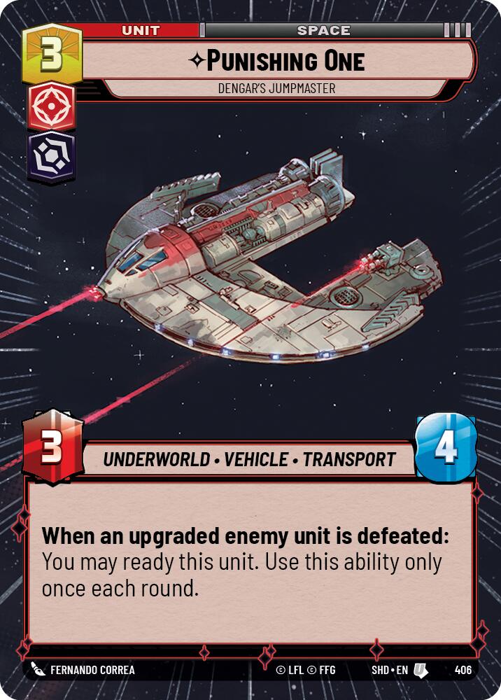 Punishing One - Dengar's Jumpmaster (406) (Hyperspace) (406) [Shadows of the Galaxy] | Deep Dive Games St. Marys