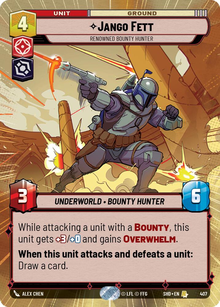 Jango Fett - Renowned Bounty Hunter (407) (Hyperspace) (407) [Shadows of the Galaxy] | Deep Dive Games St. Marys