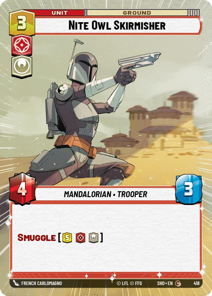Nite Owl Skirmisher (418) (Hyperspace) (418) [Shadows of the Galaxy] | Deep Dive Games St. Marys