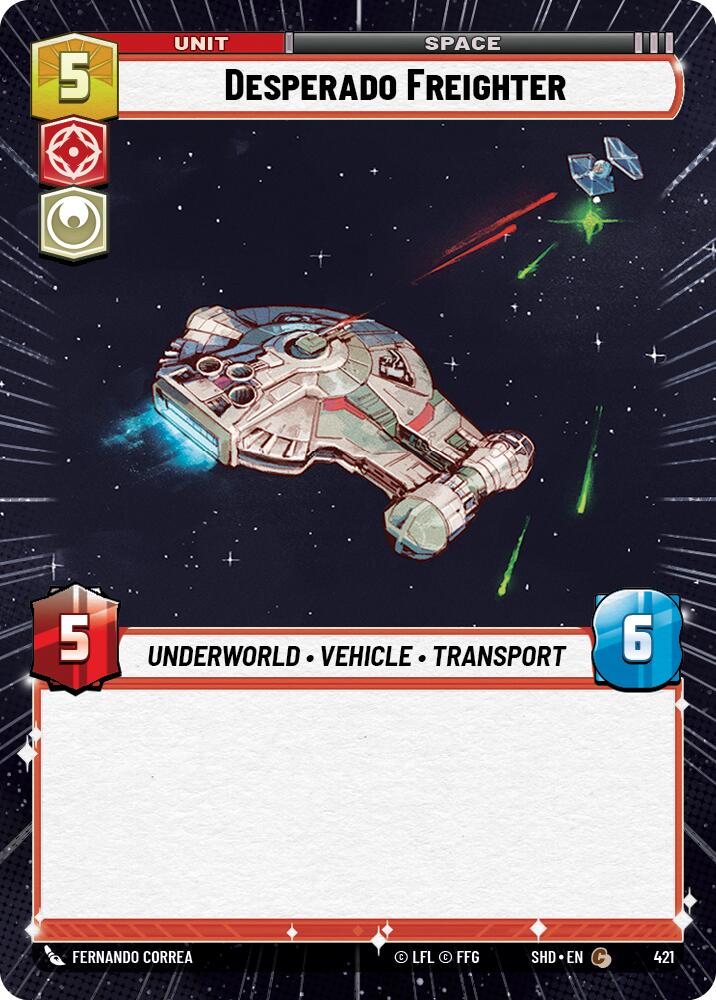 Desperado Freighter (421) (Hyperspace) (421) [Shadows of the Galaxy] | Deep Dive Games St. Marys