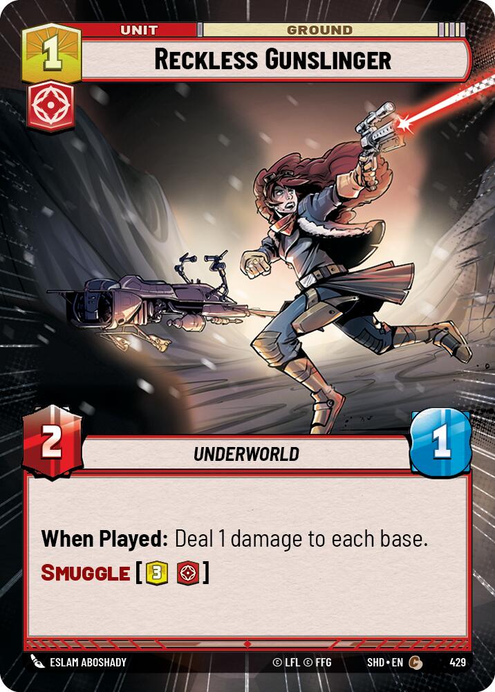 Reckless Gunslinger (429) (Hyperspace) (429) [Shadows of the Galaxy] | Deep Dive Games St. Marys