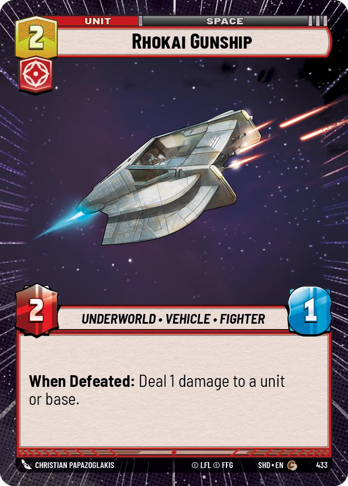 Rhokai Gunship (433) (Hyperspace) (433) [Shadows of the Galaxy] | Deep Dive Games St. Marys